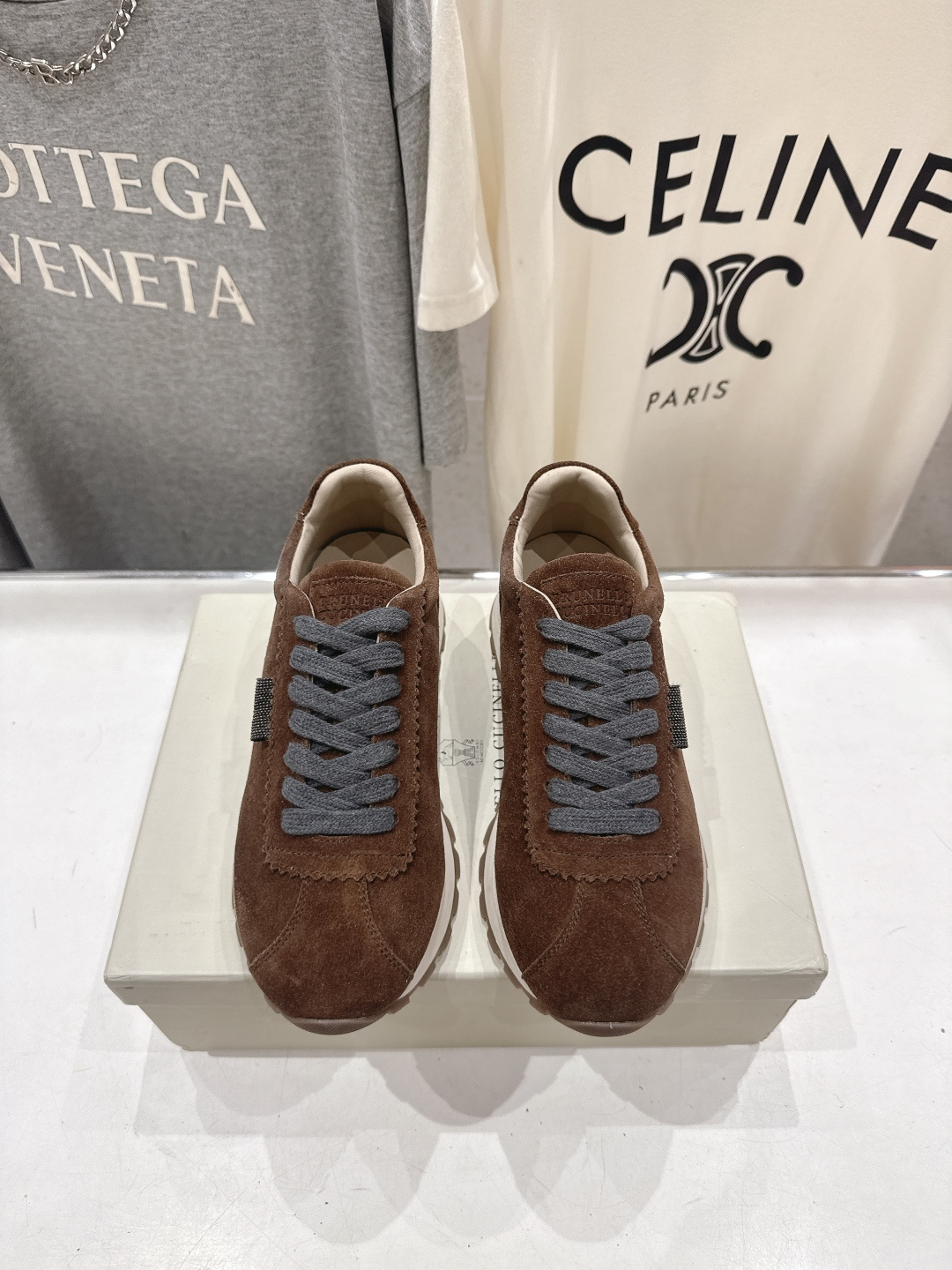 高版本出厂 Brunello Cucinelli 新款BC经典休闲鞋运动鞋系列单鞋BC是意大利知名品牌，