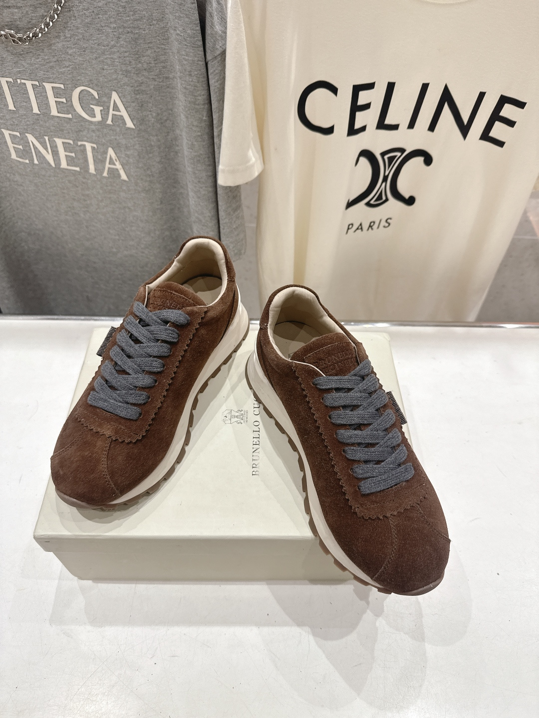 高版本出厂 Brunello Cucinelli 新款BC经典休闲鞋运动鞋系列单鞋BC是意大利知名品牌，