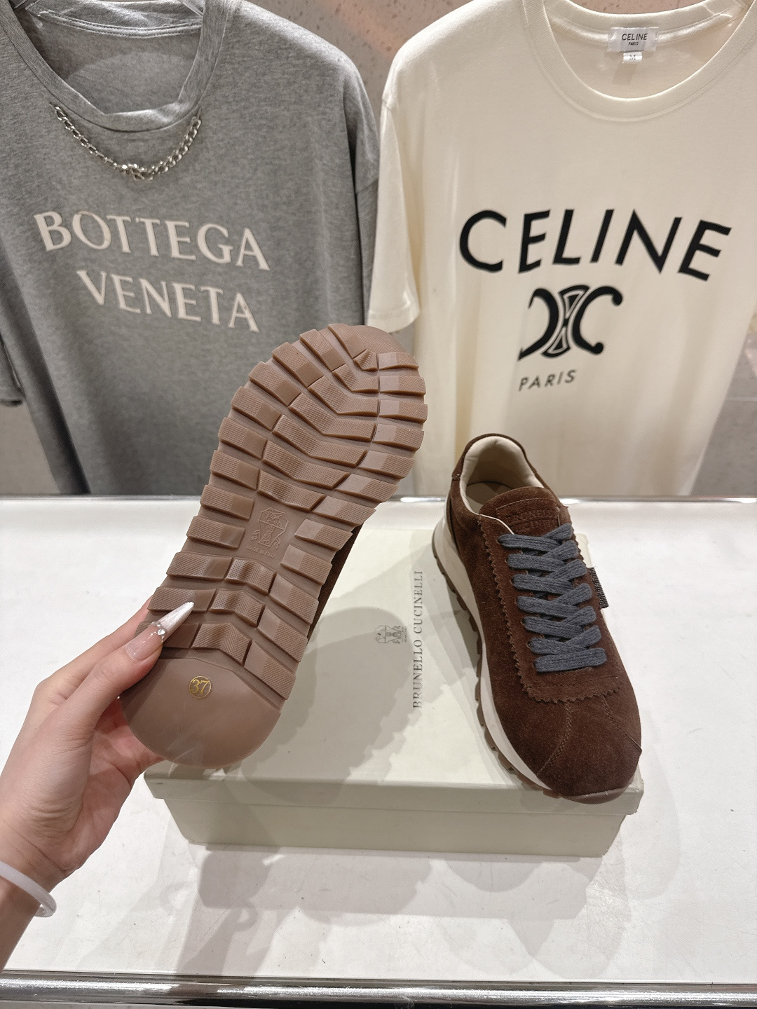 高版本出厂 Brunello Cucinelli 新款BC经典休闲鞋运动鞋系列单鞋BC是意大利知名品牌，