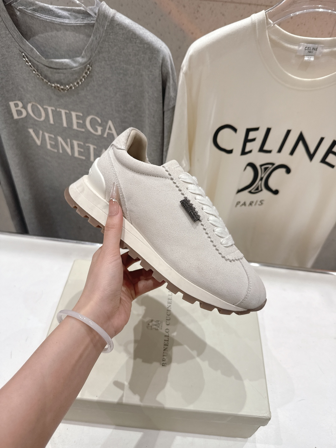 高版本出厂 Brunello Cucinelli 新款BC经典休闲鞋运动鞋系列单鞋BC是意大利知名品牌，