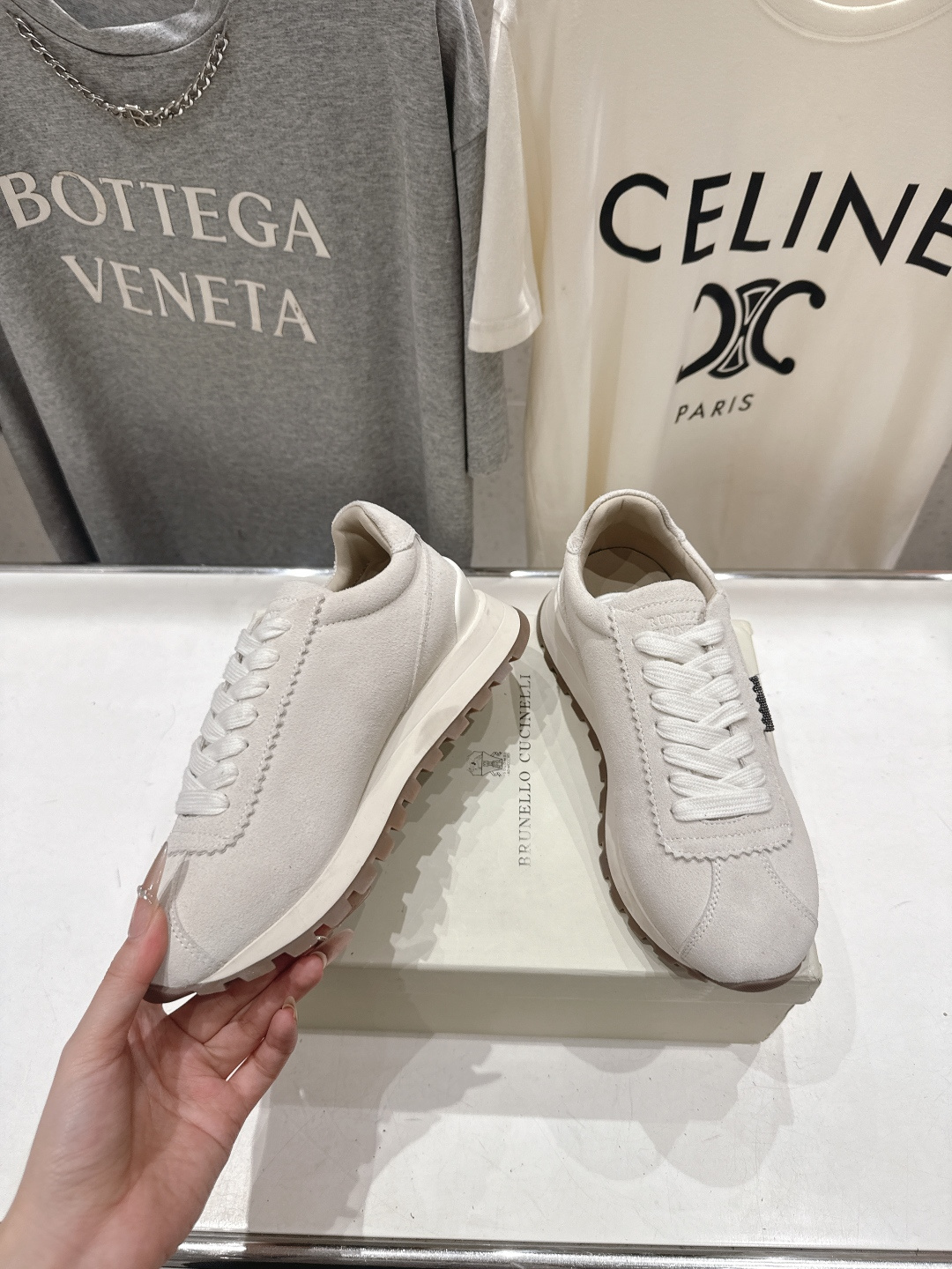 高版本出厂 Brunello Cucinelli 新款BC经典休闲鞋运动鞋系列单鞋BC是意大利知名品牌，