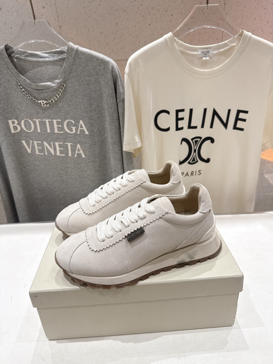 高版本出厂 Brunello Cucinelli 新款BC经典休闲鞋运动鞋系列单鞋BC是意大利知名品牌，