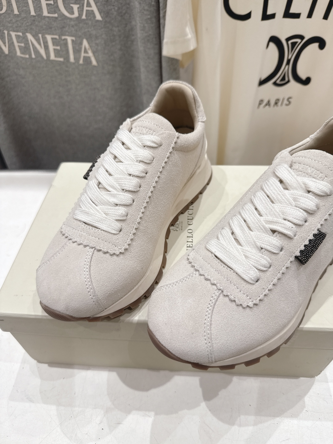 高版本出厂 Brunello Cucinelli 新款BC经典休闲鞋运动鞋系列单鞋BC是意大利知名品牌，