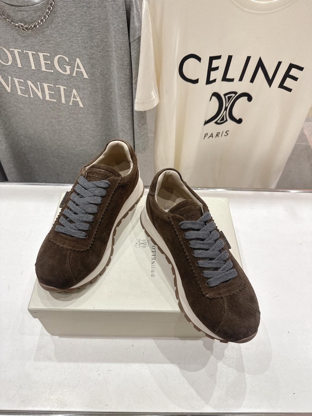 高版本出厂 Brunello Cucinelli 新款BC经典休闲鞋运动鞋系列单鞋BC是意大利知名品牌，