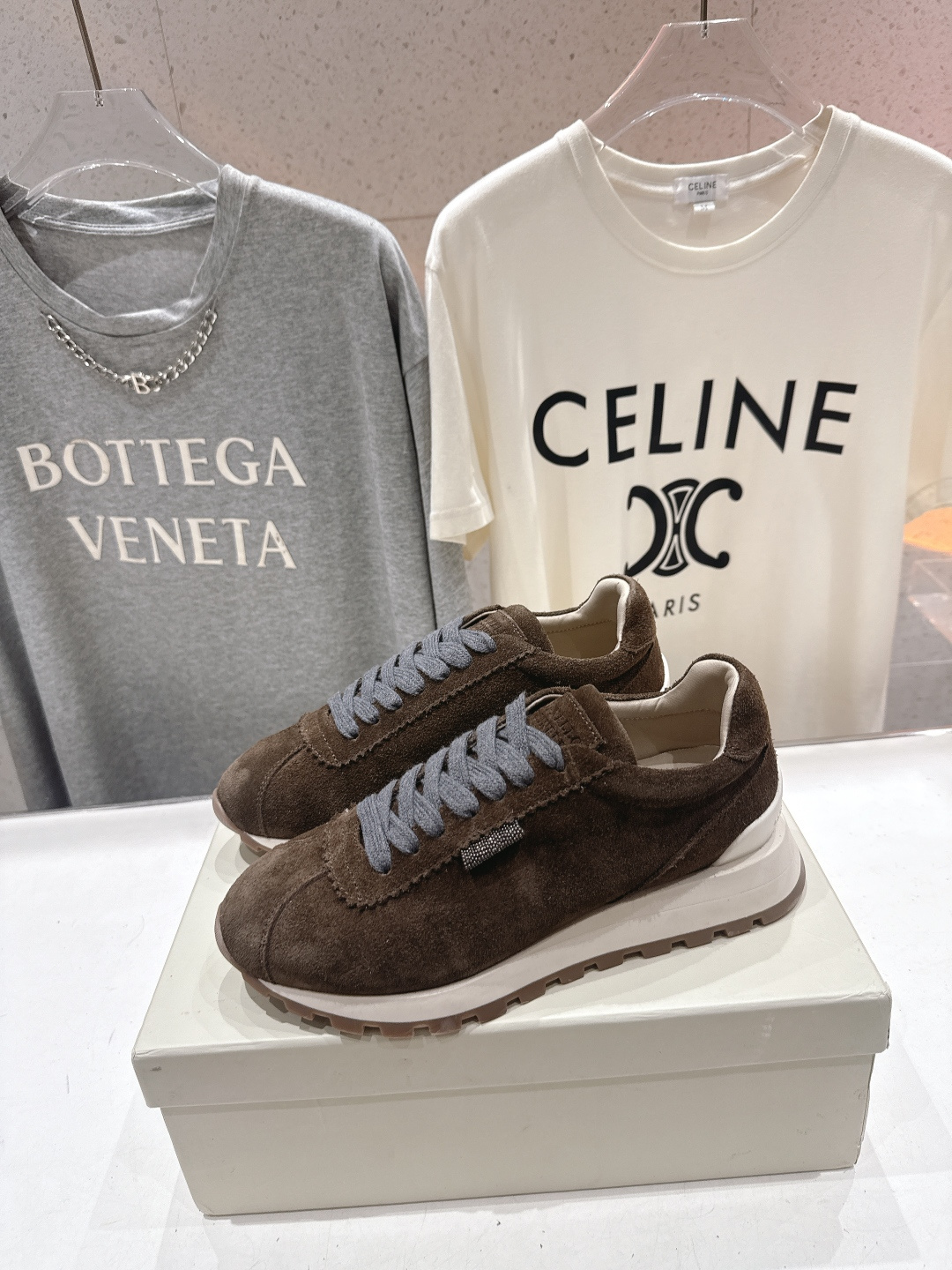 高版本出厂 Brunello Cucinelli 新款BC经典休闲鞋运动鞋系列单鞋BC是意大利知名品牌，