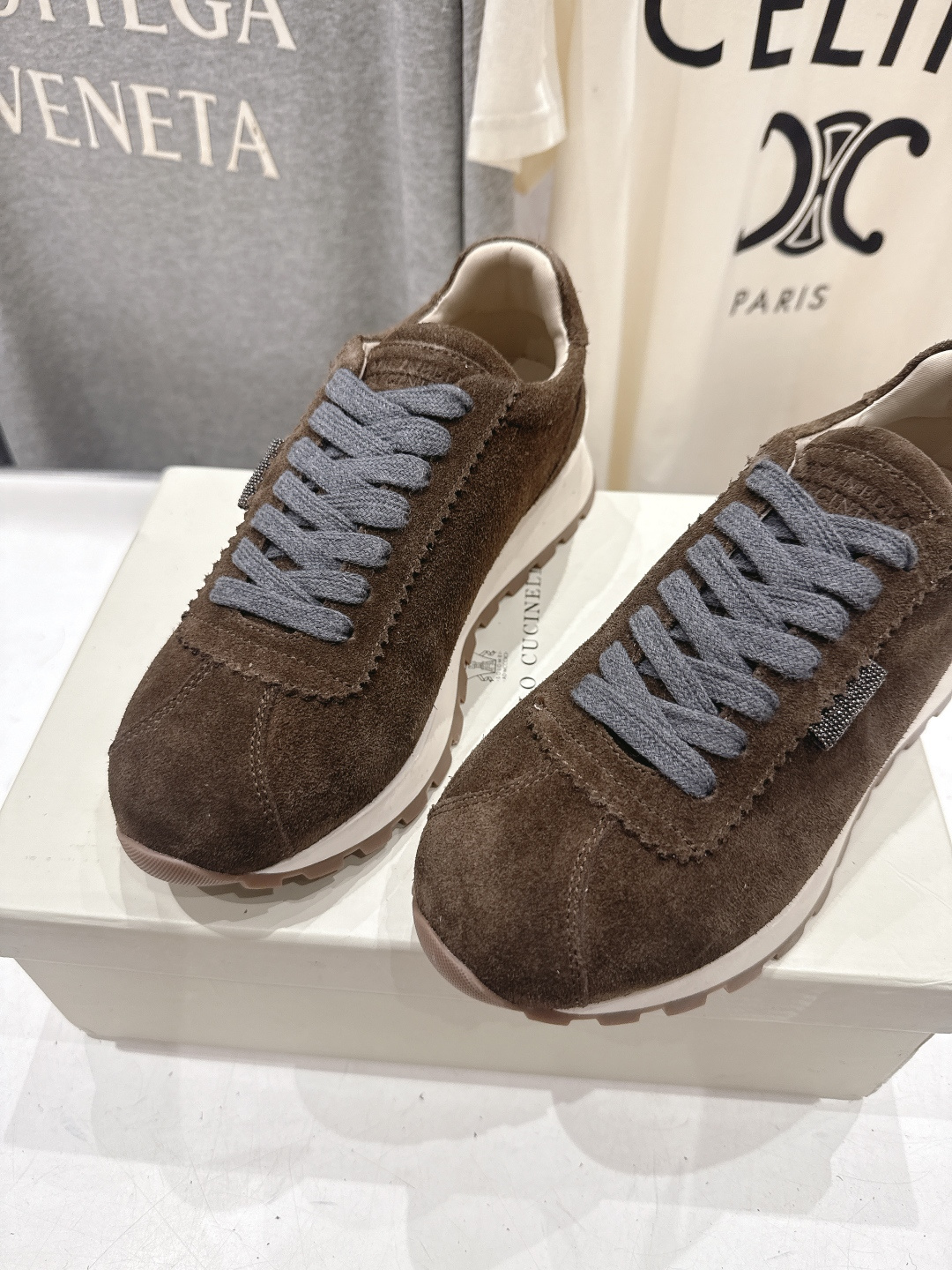 高版本出厂 Brunello Cucinelli 新款BC经典休闲鞋运动鞋系列单鞋BC是意大利知名品牌，