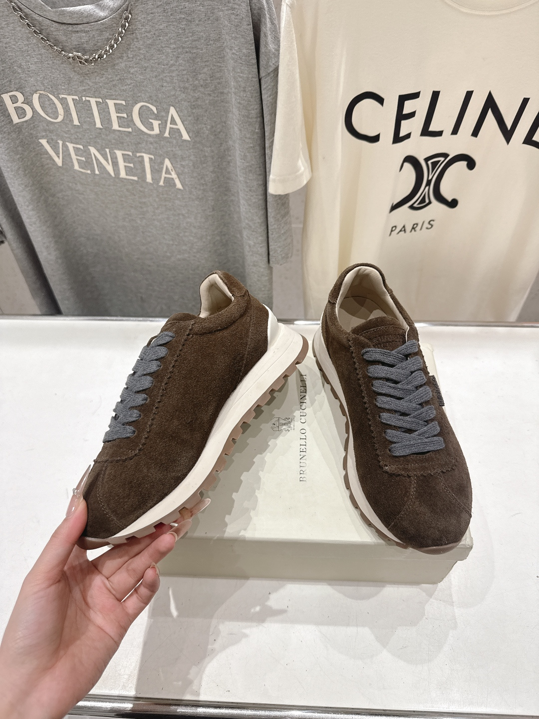 高版本出厂 Brunello Cucinelli 新款BC经典休闲鞋运动鞋系列单鞋BC是意大利知名品牌，