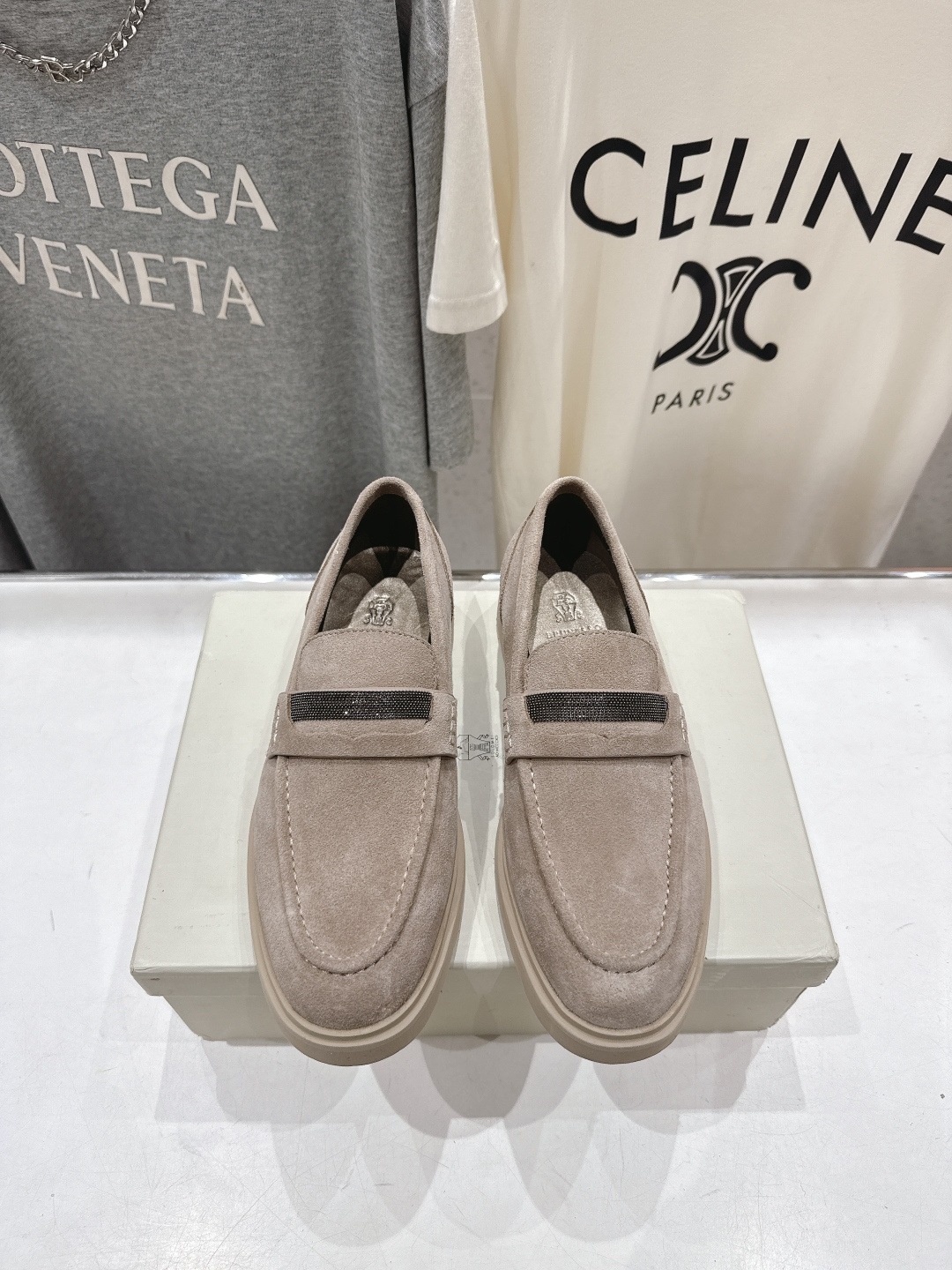 高版本出厂 Brunello Cucinelli 新款BC经典系带休闲鞋一脚蹬乐福鞋系列单鞋BC是意大利