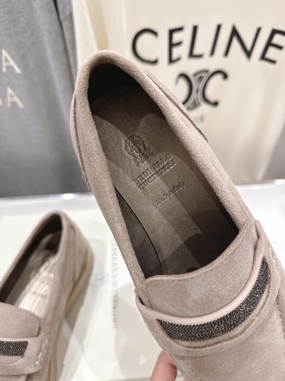 高版本出厂 Brunello Cucinelli 新款BC经典系带休闲鞋一脚蹬乐福鞋系列单鞋BC是意大利