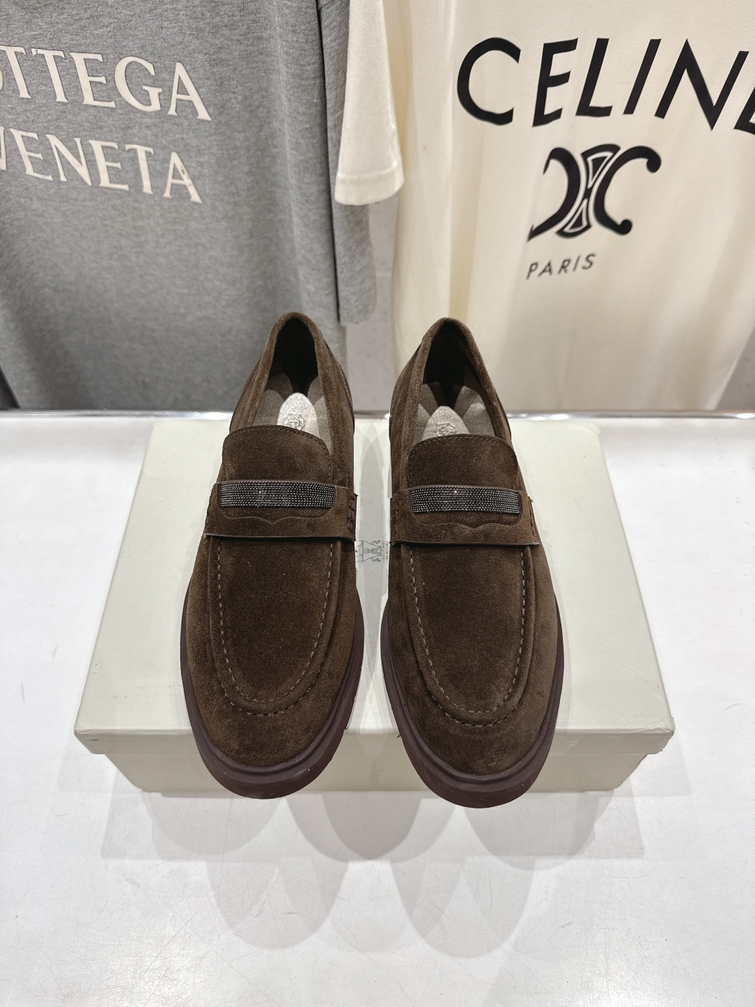 高版本出厂 Brunello Cucinelli 新款BC经典系带休闲鞋一脚蹬乐福鞋系列单鞋BC是意大利