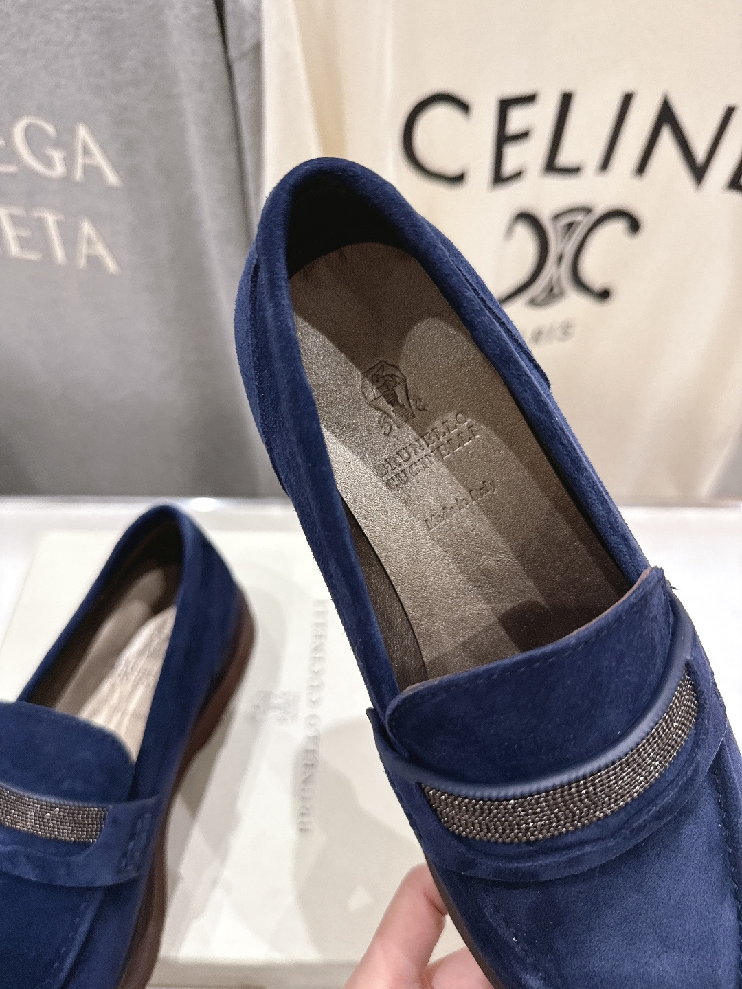 高版本出厂 Brunello Cucinelli 新款BC经典系带休闲鞋一脚蹬乐福鞋系列单鞋BC是意大利