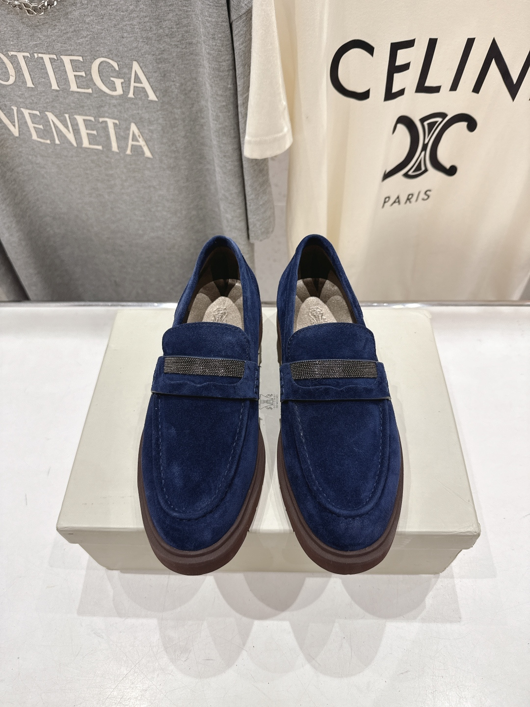 高版本出厂 Brunello Cucinelli 新款BC经典系带休闲鞋一脚蹬乐福鞋系列单鞋BC是意大利