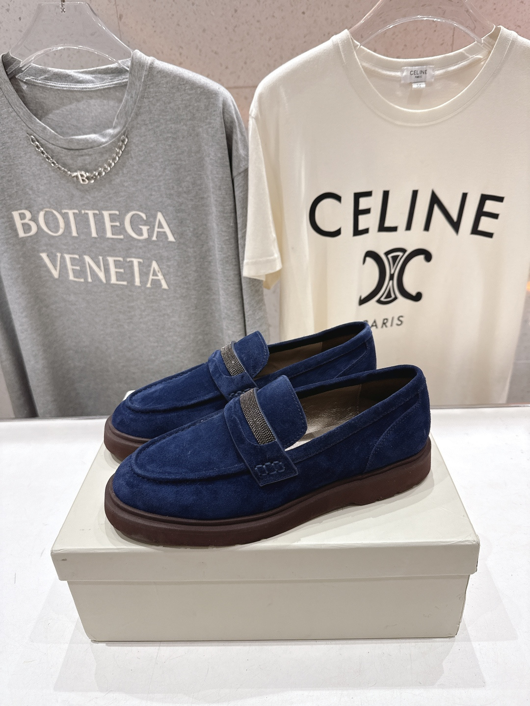 高版本出厂 Brunello Cucinelli 新款BC经典系带休闲鞋一脚蹬乐福鞋系列单鞋BC是意大利