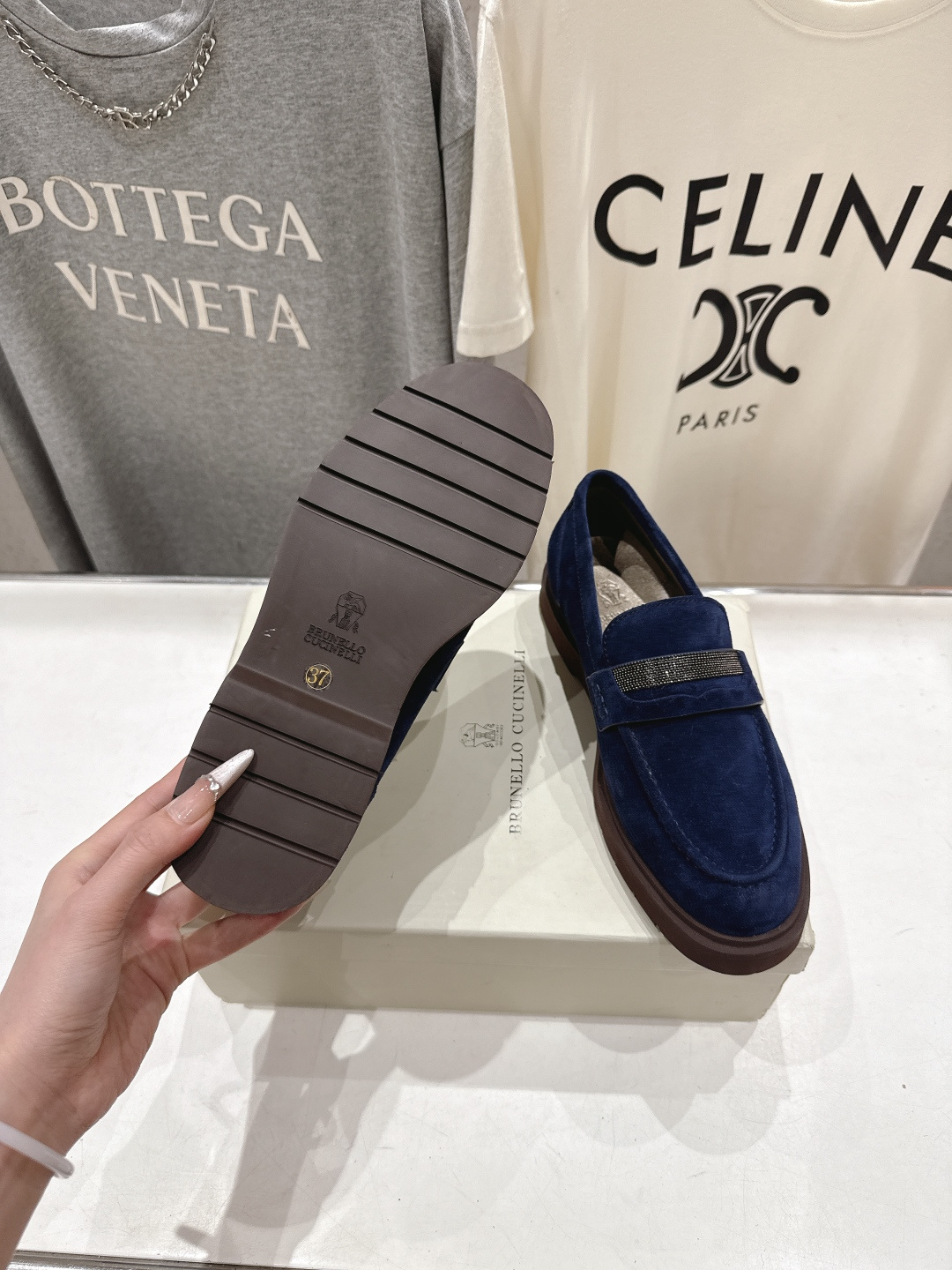 高版本出厂 Brunello Cucinelli 新款BC经典系带休闲鞋一脚蹬乐福鞋系列单鞋BC是意大利