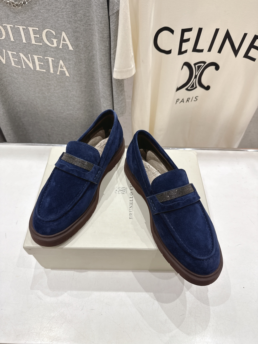 高版本出厂 Brunello Cucinelli 新款BC经典系带休闲鞋一脚蹬乐福鞋系列单鞋BC是意大利