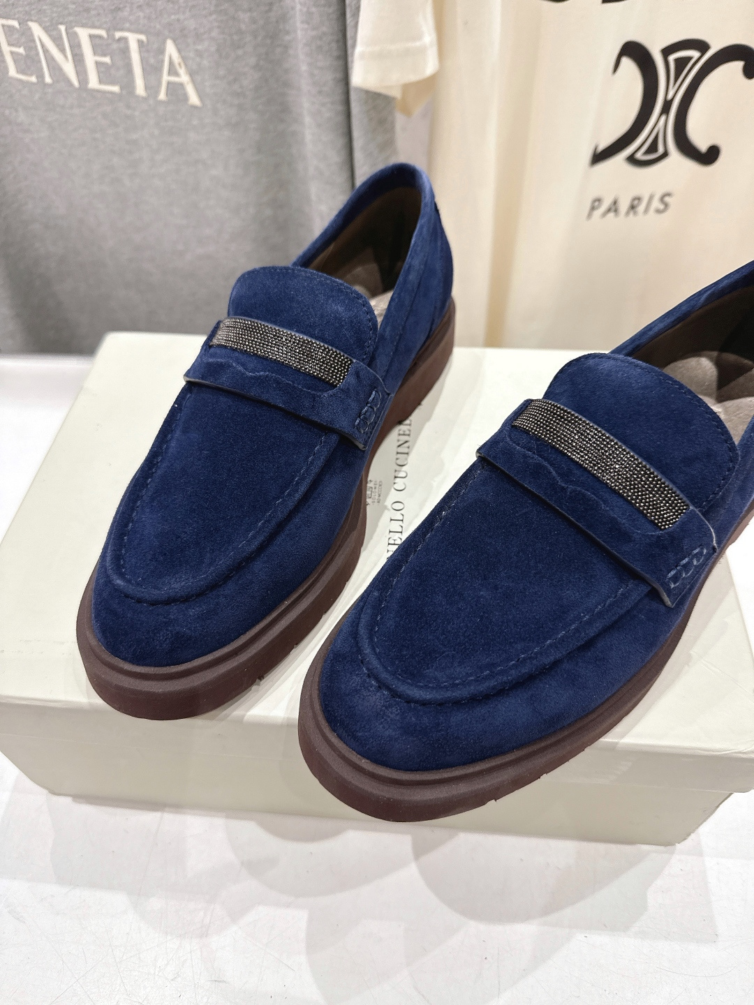 高版本出厂 Brunello Cucinelli 新款BC经典系带休闲鞋一脚蹬乐福鞋系列单鞋BC是意大利