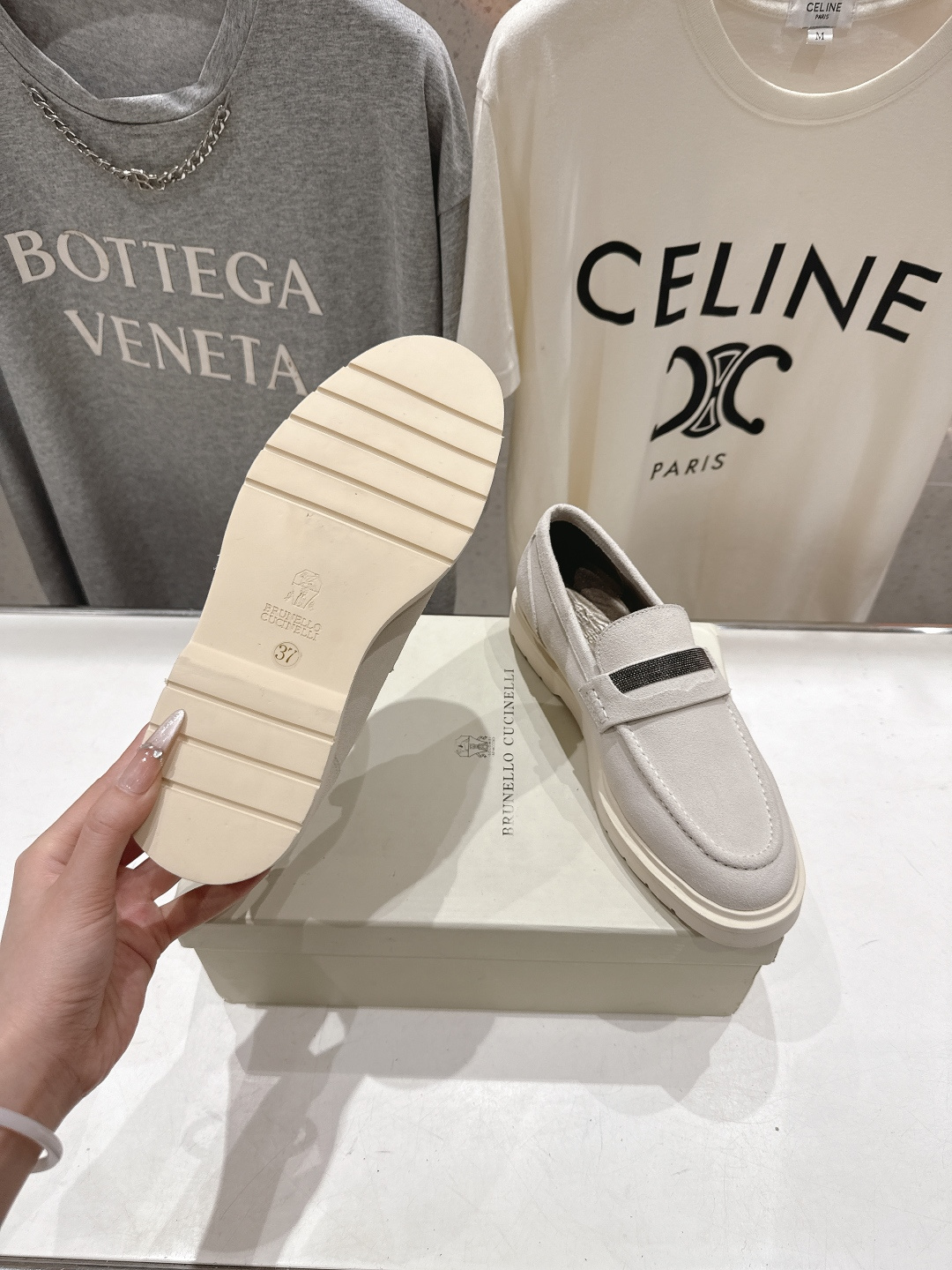 高版本出厂 Brunello Cucinelli 新款BC经典系带休闲鞋一脚蹬乐福鞋系列单鞋BC是意大利