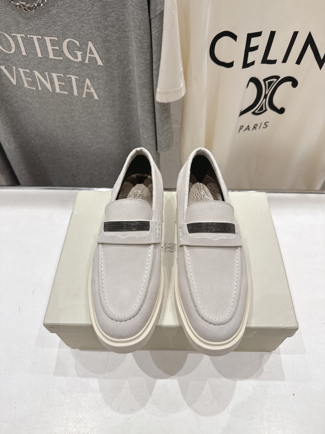 高版本出厂 Brunello Cucinelli 新款BC经典系带休闲鞋一脚蹬乐福鞋系列单鞋BC是意大利