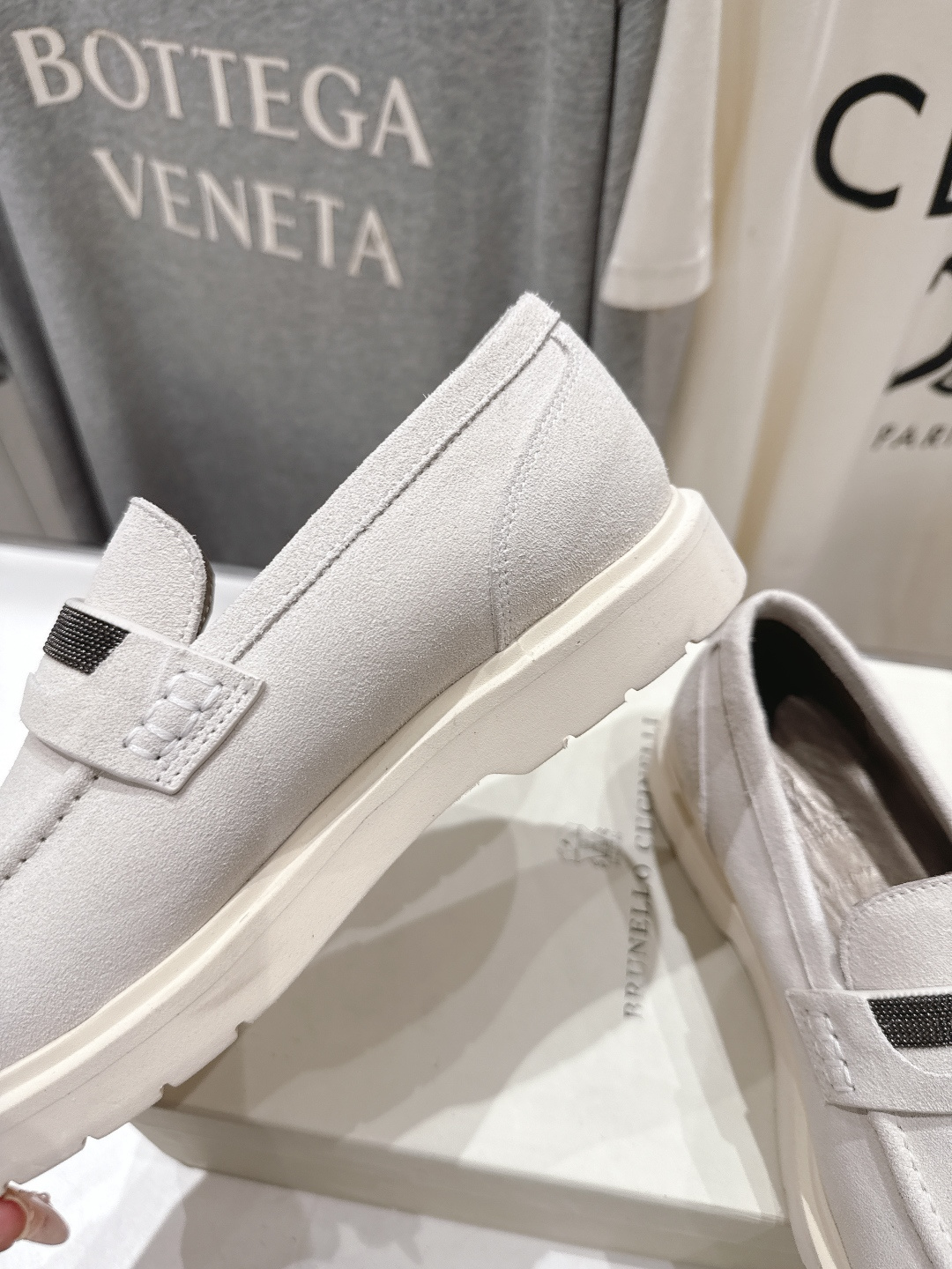 高版本出厂 Brunello Cucinelli 新款BC经典系带休闲鞋一脚蹬乐福鞋系列单鞋BC是意大利