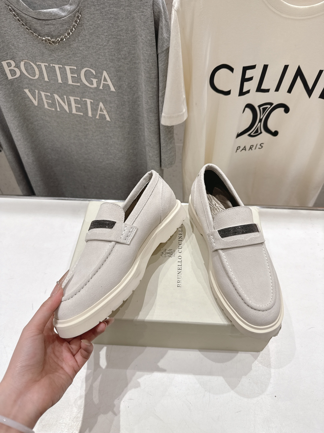 高版本出厂 Brunello Cucinelli 新款BC经典系带休闲鞋一脚蹬乐福鞋系列单鞋BC是意大利