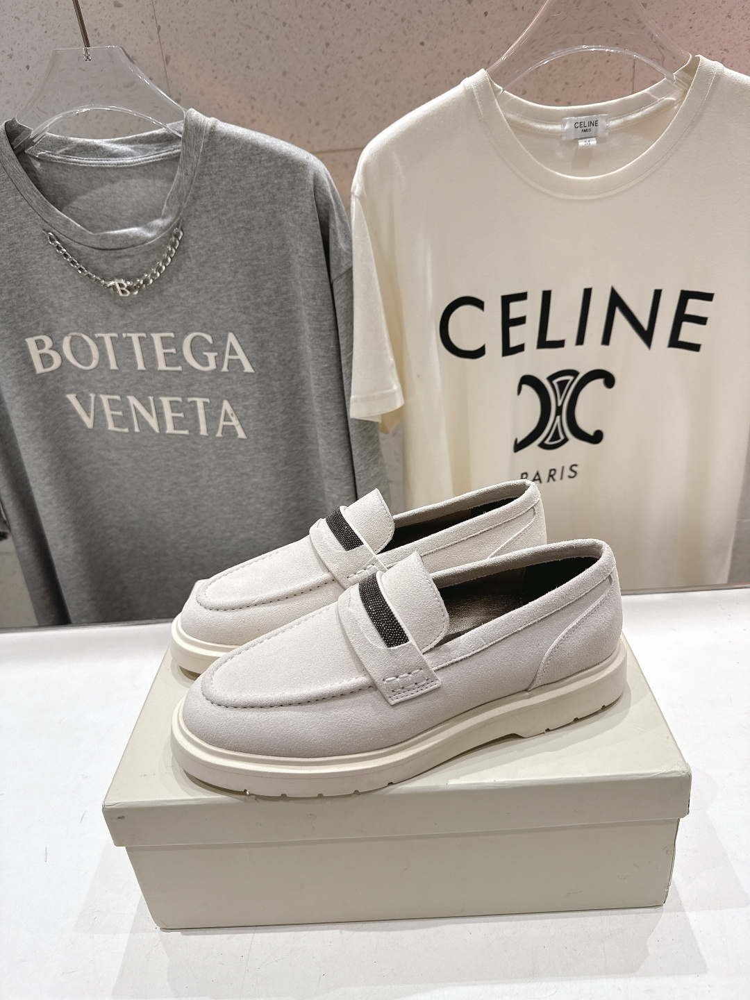 高版本出厂 Brunello Cucinelli 新款BC经典系带休闲鞋一脚蹬乐福鞋系列单鞋BC是意大利