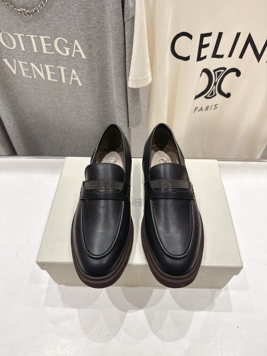 高版本出厂 Brunello Cucinelli 新款BC经典系带休闲鞋一脚蹬乐福鞋系列单鞋BC是意大利