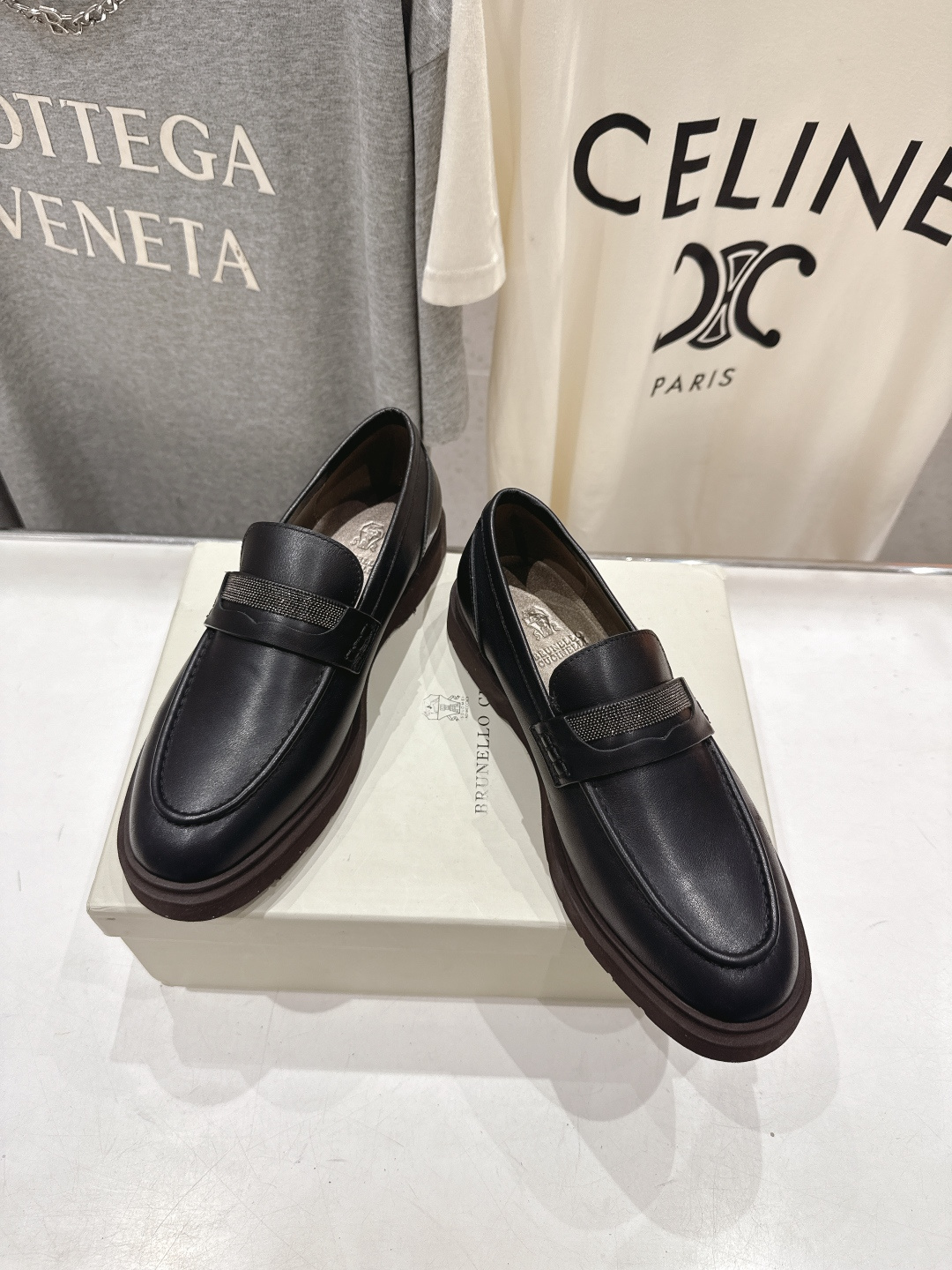 高版本出厂 Brunello Cucinelli 新款BC经典系带休闲鞋一脚蹬乐福鞋系列单鞋BC是意大利