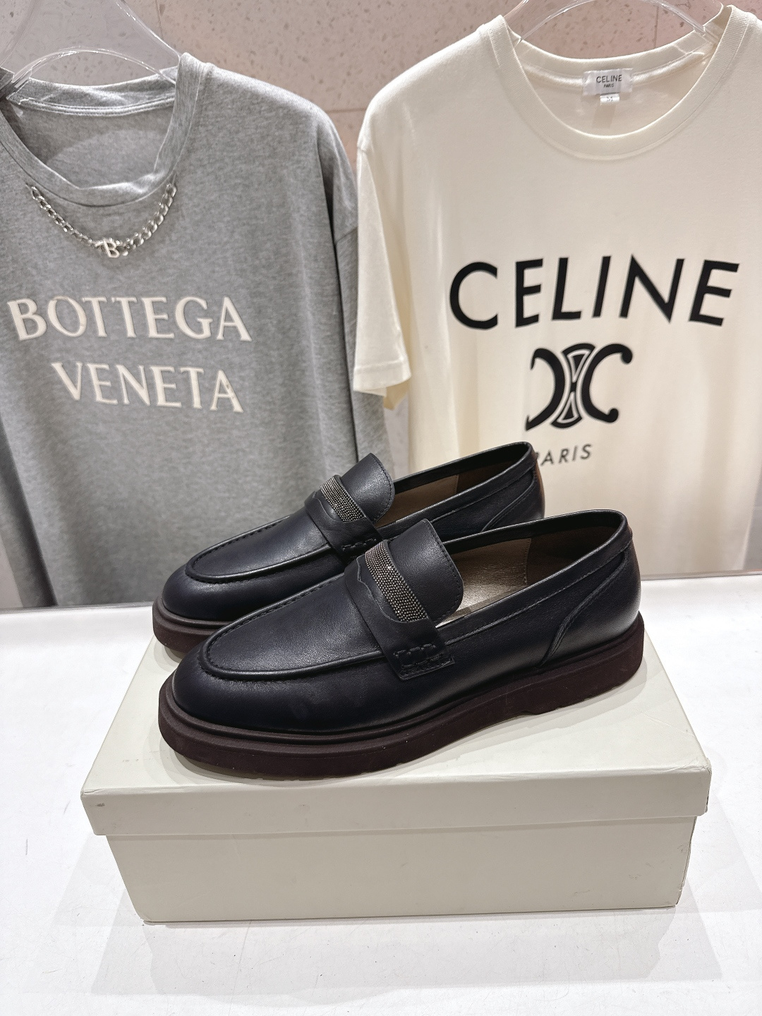 高版本出厂 Brunello Cucinelli 新款BC经典系带休闲鞋一脚蹬乐福鞋系列单鞋BC是意大利