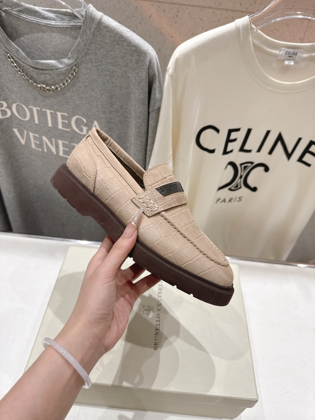 高版本出厂 Brunello Cucinelli 新款BC经典系带休闲鞋一脚蹬乐福鞋系列单鞋BC是意大利