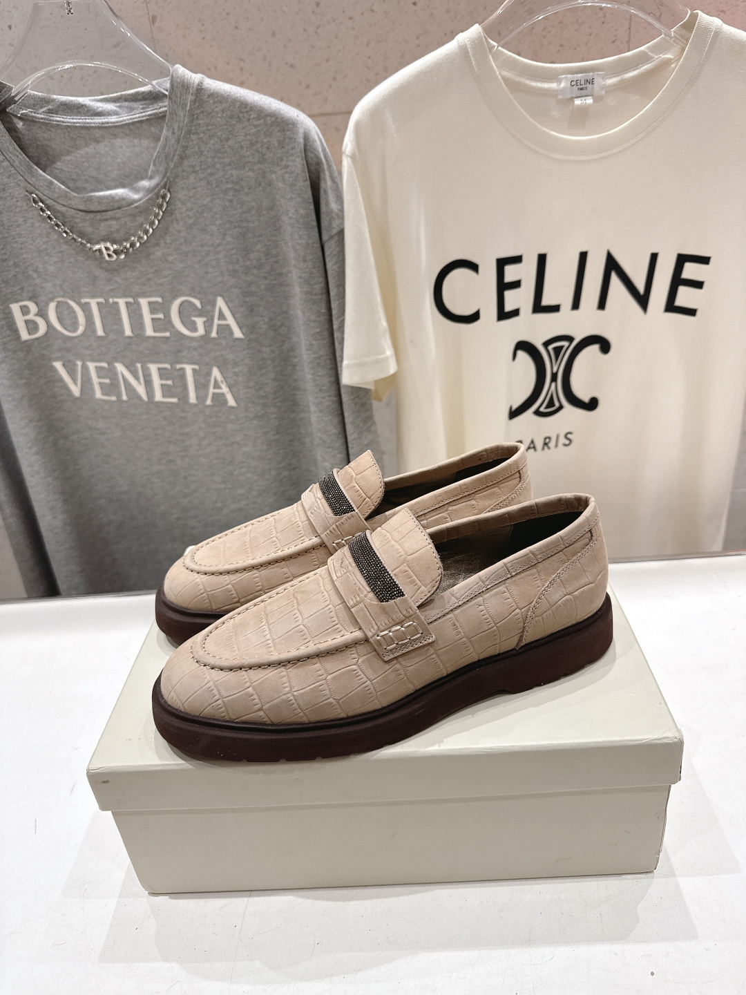 高版本出厂 Brunello Cucinelli 新款BC经典系带休闲鞋一脚蹬乐福鞋系列单鞋BC是意大利