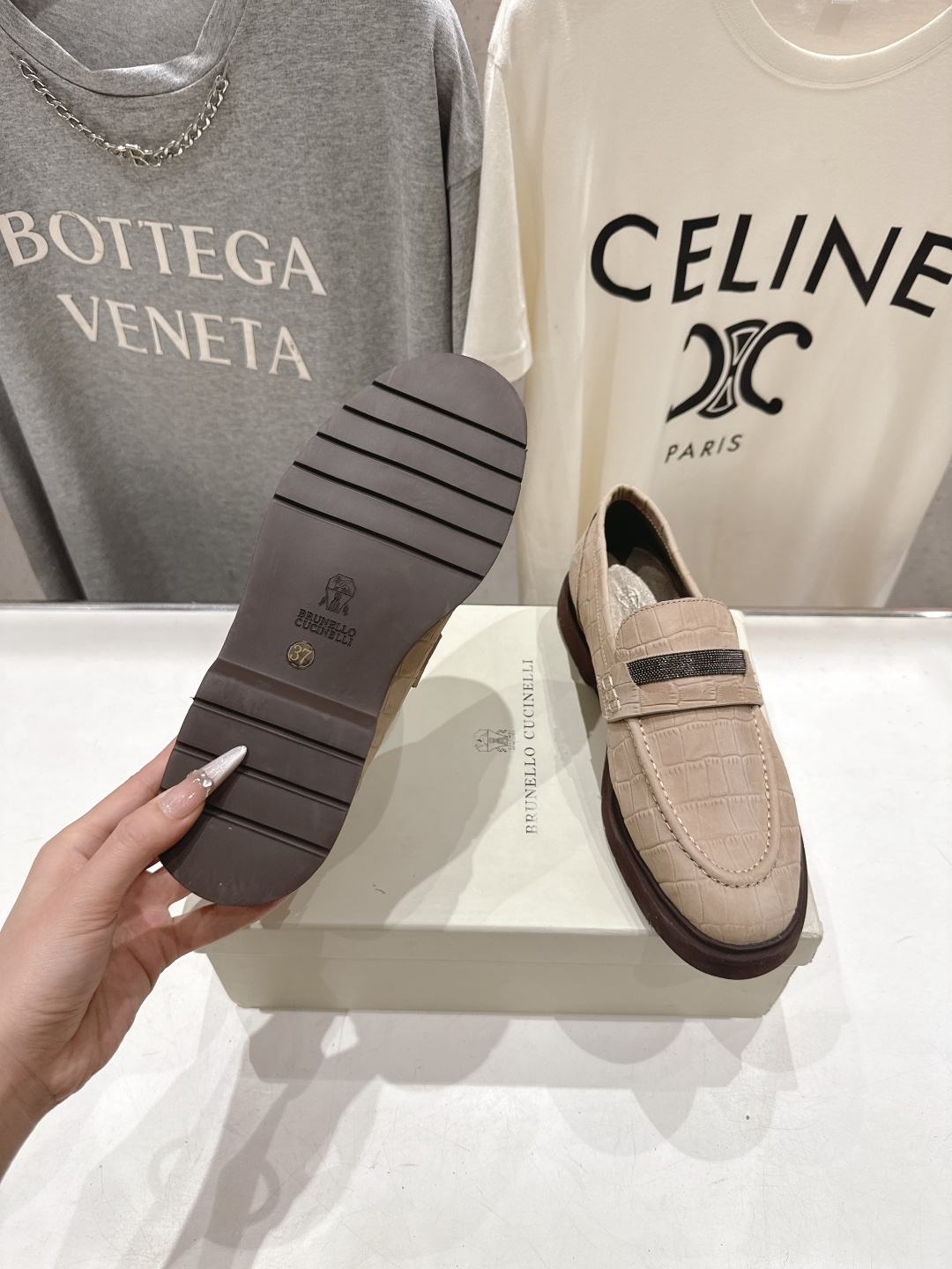 高版本出厂 Brunello Cucinelli 新款BC经典系带休闲鞋一脚蹬乐福鞋系列单鞋BC是意大利