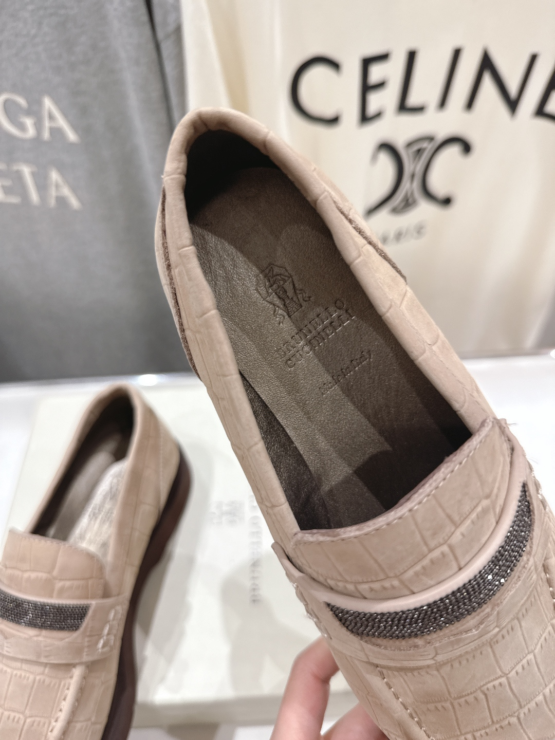 高版本出厂 Brunello Cucinelli 新款BC经典系带休闲鞋一脚蹬乐福鞋系列单鞋BC是意大利