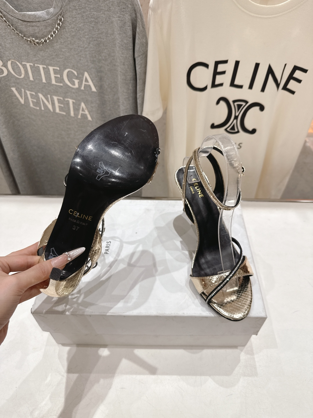 高版本出厂 Celine～赛琳F052 2026ss思琳夏季最新爆款高跟凉鞋时装鞋夏季搭配佳品，简直绝绝