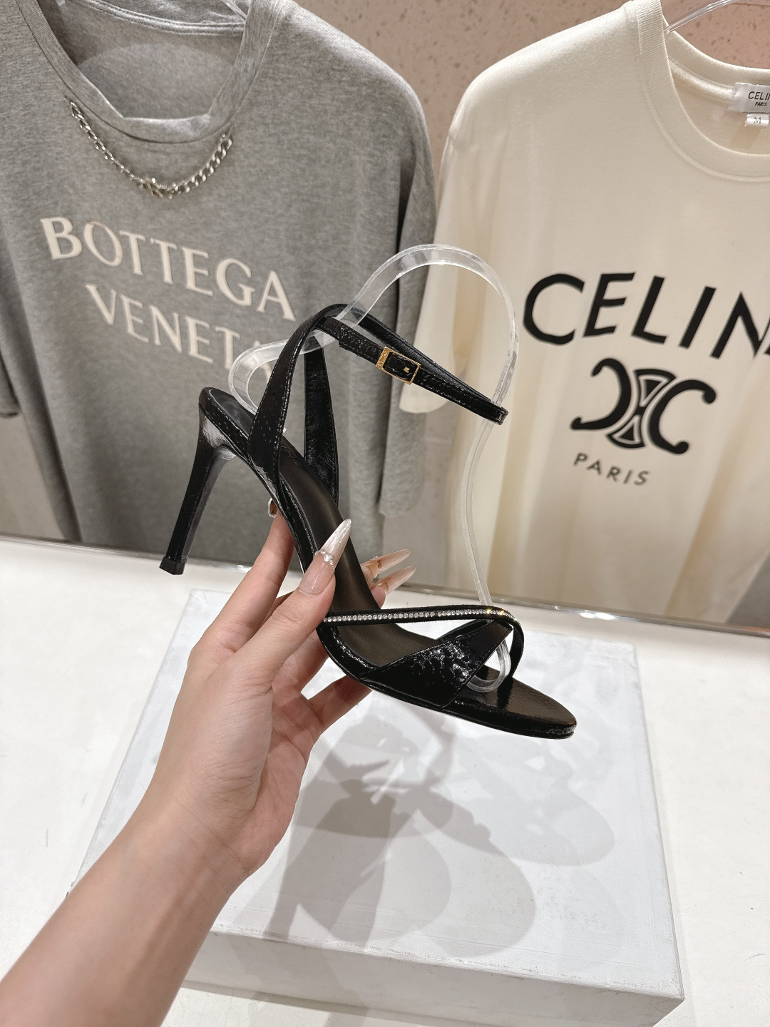 高版本出厂 Celine～赛琳F052 2026ss思琳夏季最新爆款高跟凉鞋时装鞋夏季搭配佳品，简直绝绝