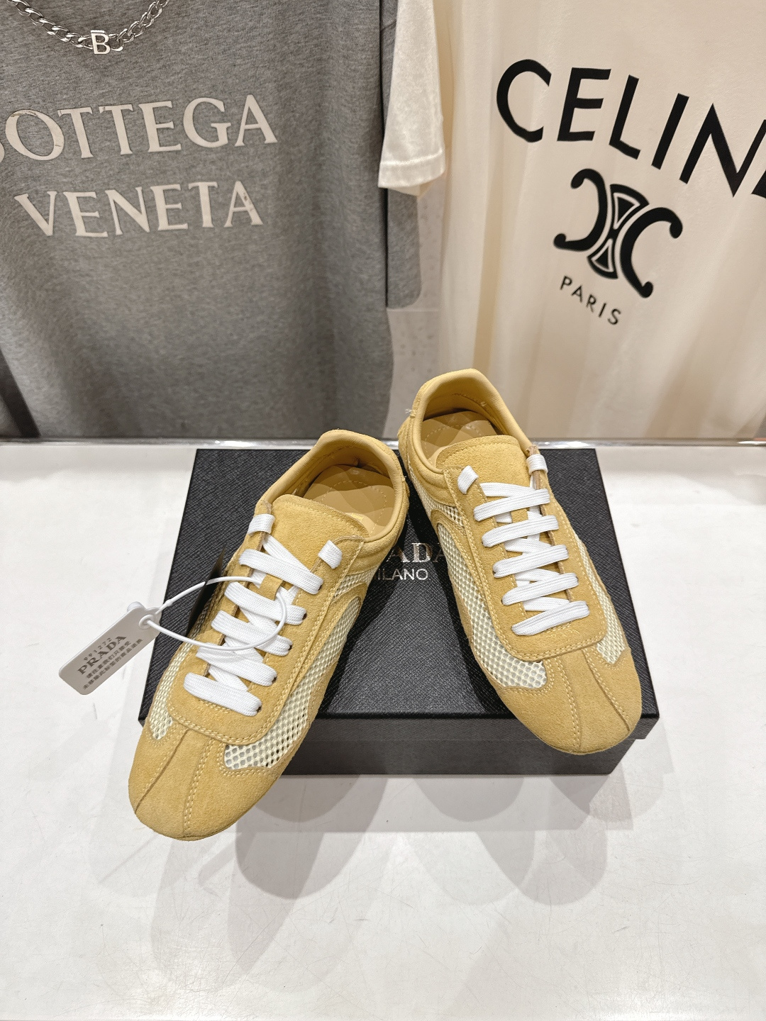 高版本出厂 Prada/普拉达P家26ssF029～new新款系带休闲运动鞋，上脚非常舒服软胶底素有踩云