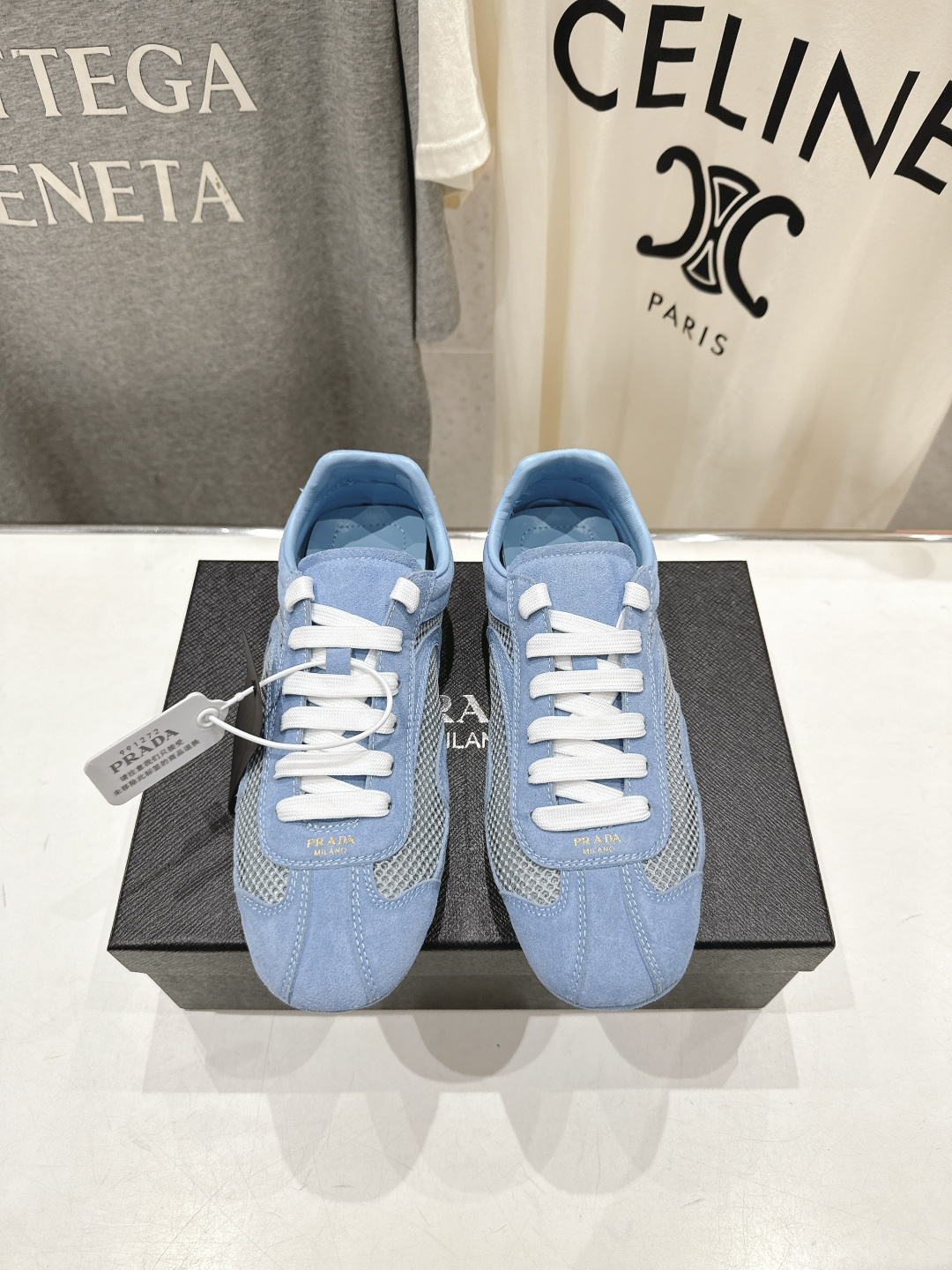 高版本出厂 Prada/普拉达P家26ssF029～new新款系带休闲运动鞋，上脚非常舒服软胶底素有踩云