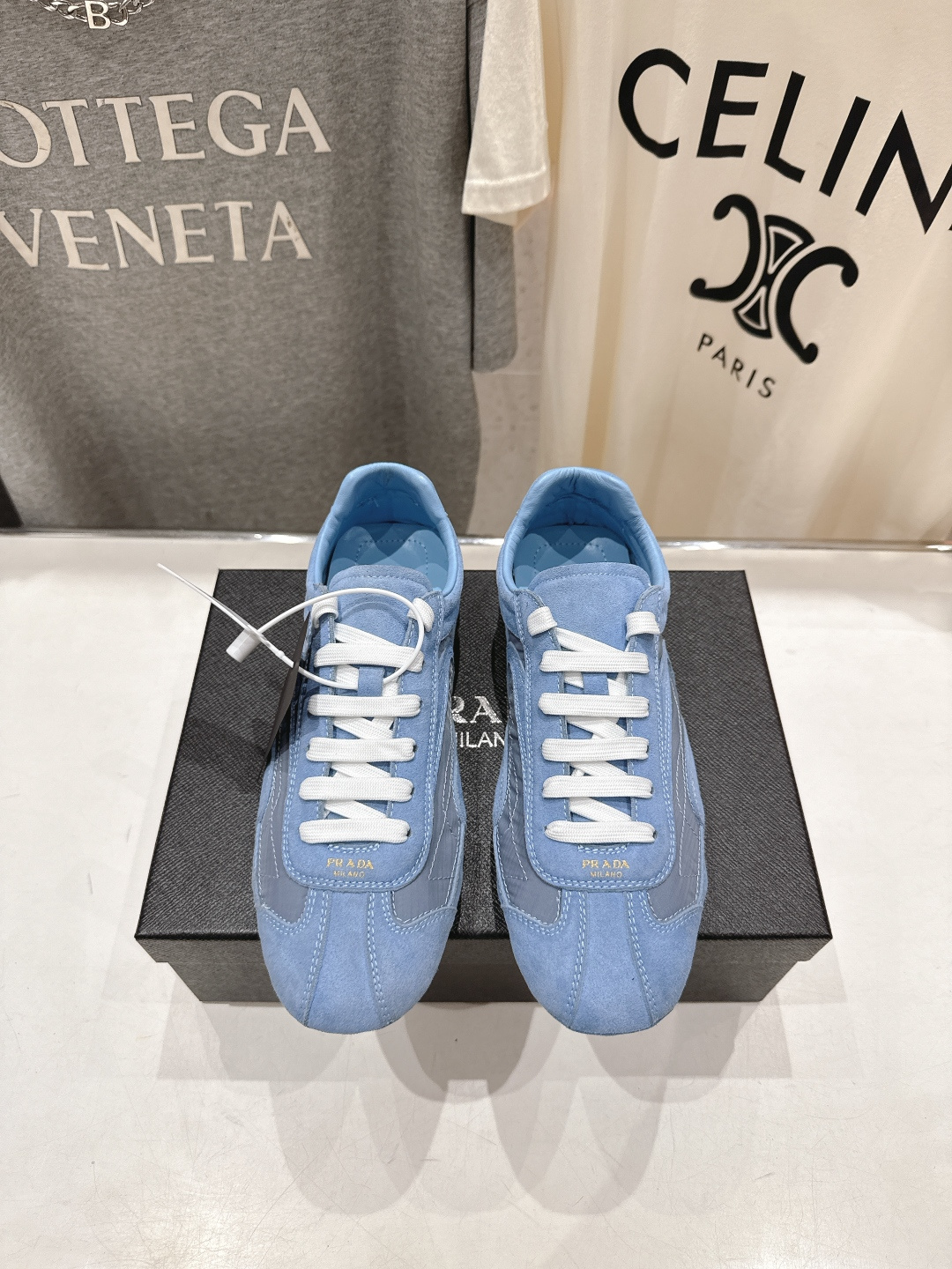 高版本出厂 Prada/普拉达P家26ssF029～new新款系带休闲运动鞋，上脚非常舒服软胶底素有踩云