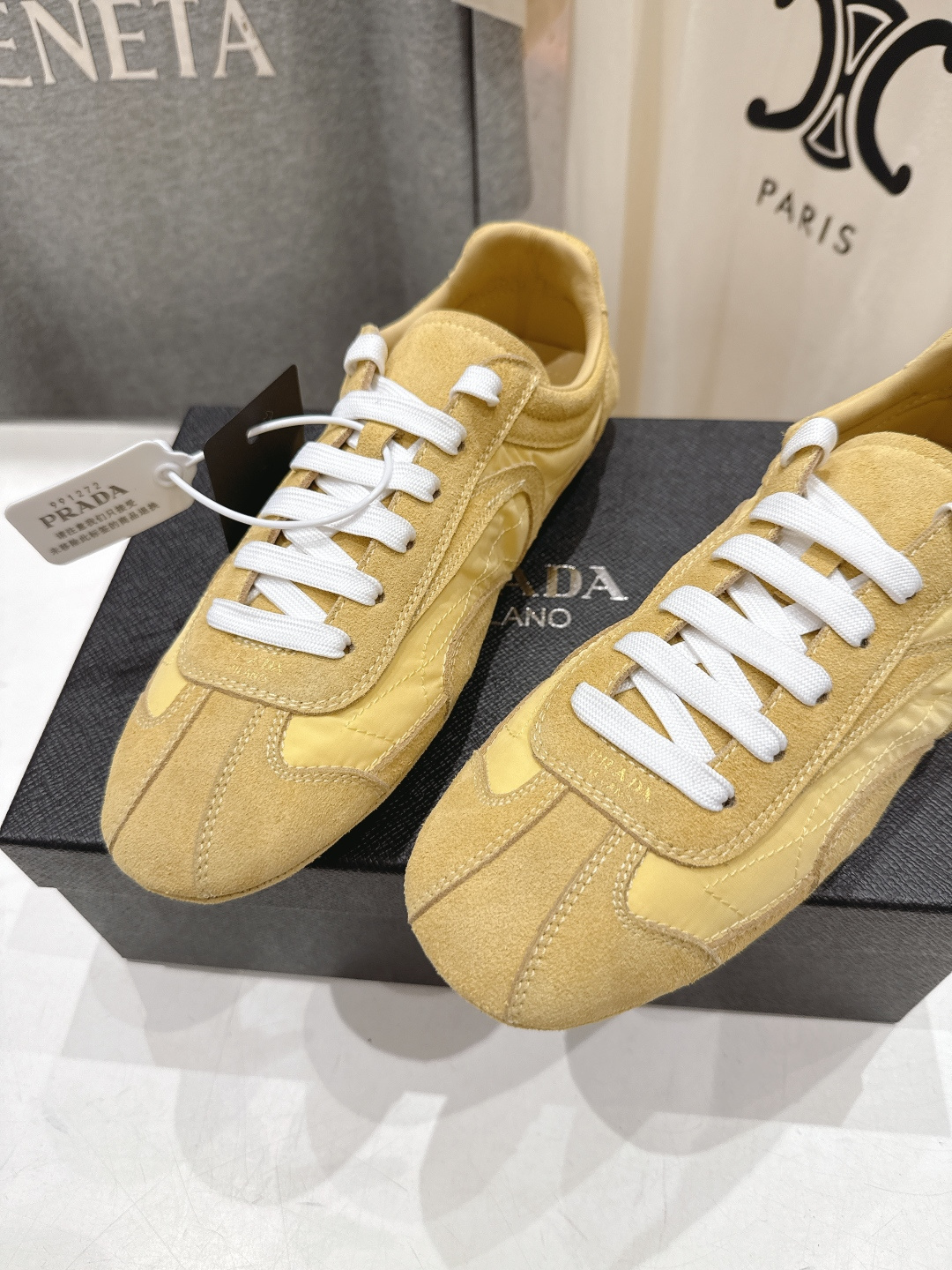 高版本出厂 Prada/普拉达P家26ssF029～new新款系带休闲运动鞋，上脚非常舒服软胶底素有踩云