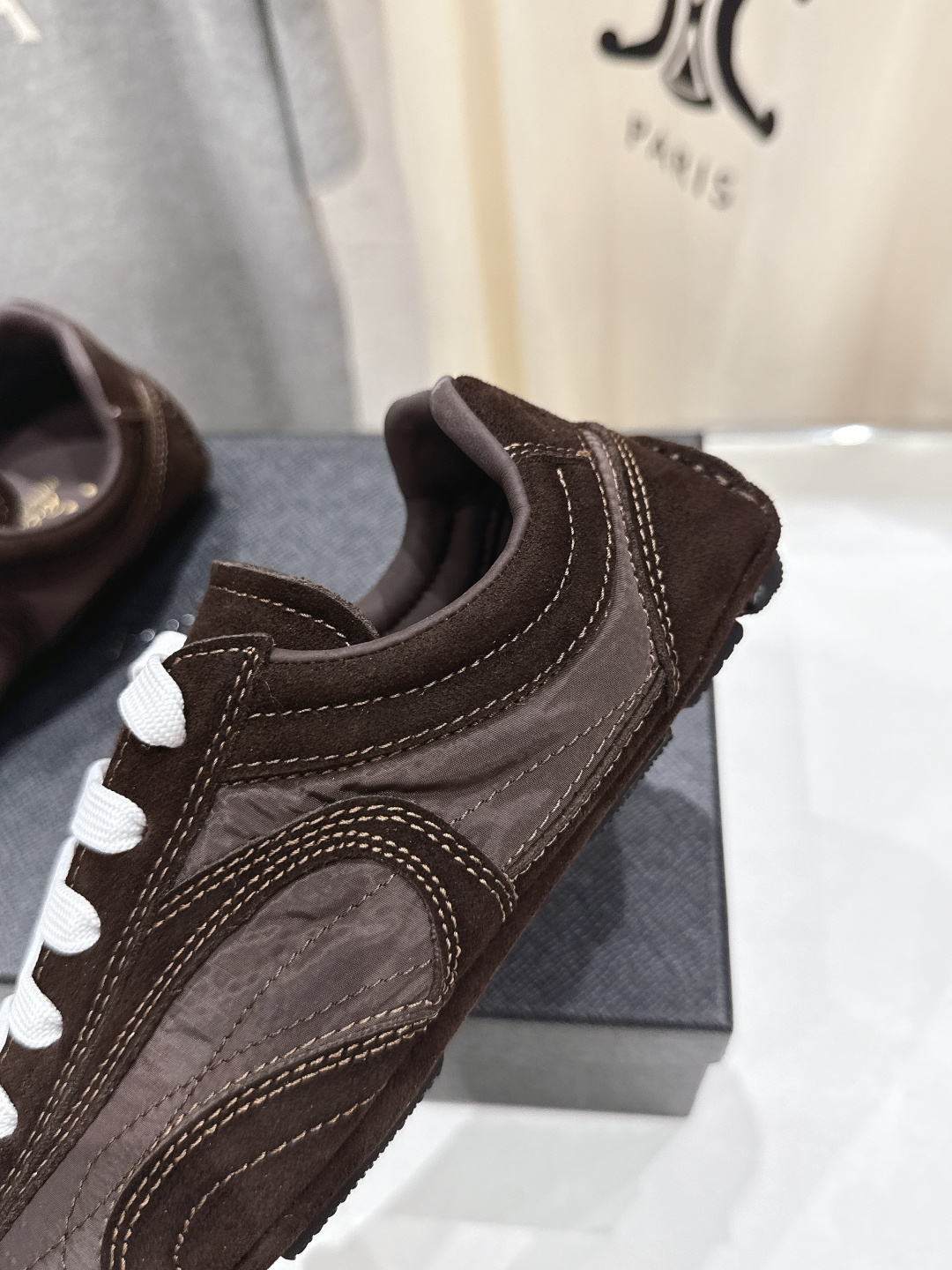 高版本出厂 Prada/普拉达P家26ssF029～new新款系带休闲运动鞋，上脚非常舒服软胶底素有踩云