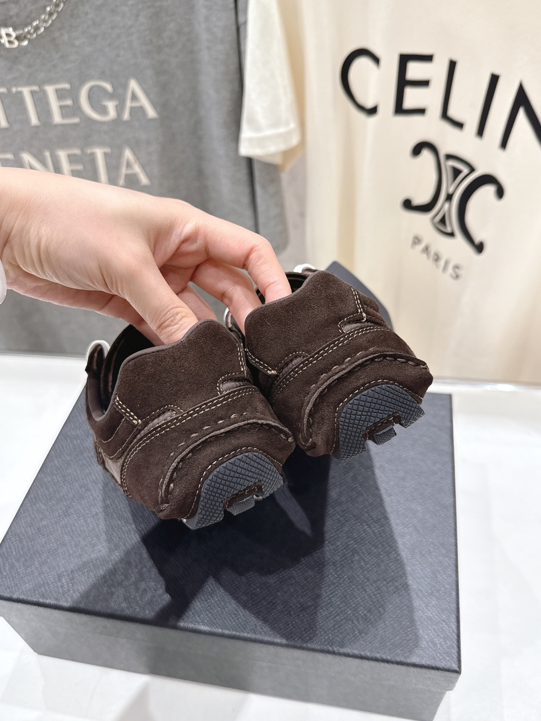 高版本出厂 Prada/普拉达P家26ssF029～new新款系带休闲运动鞋，上脚非常舒服软胶底素有踩云