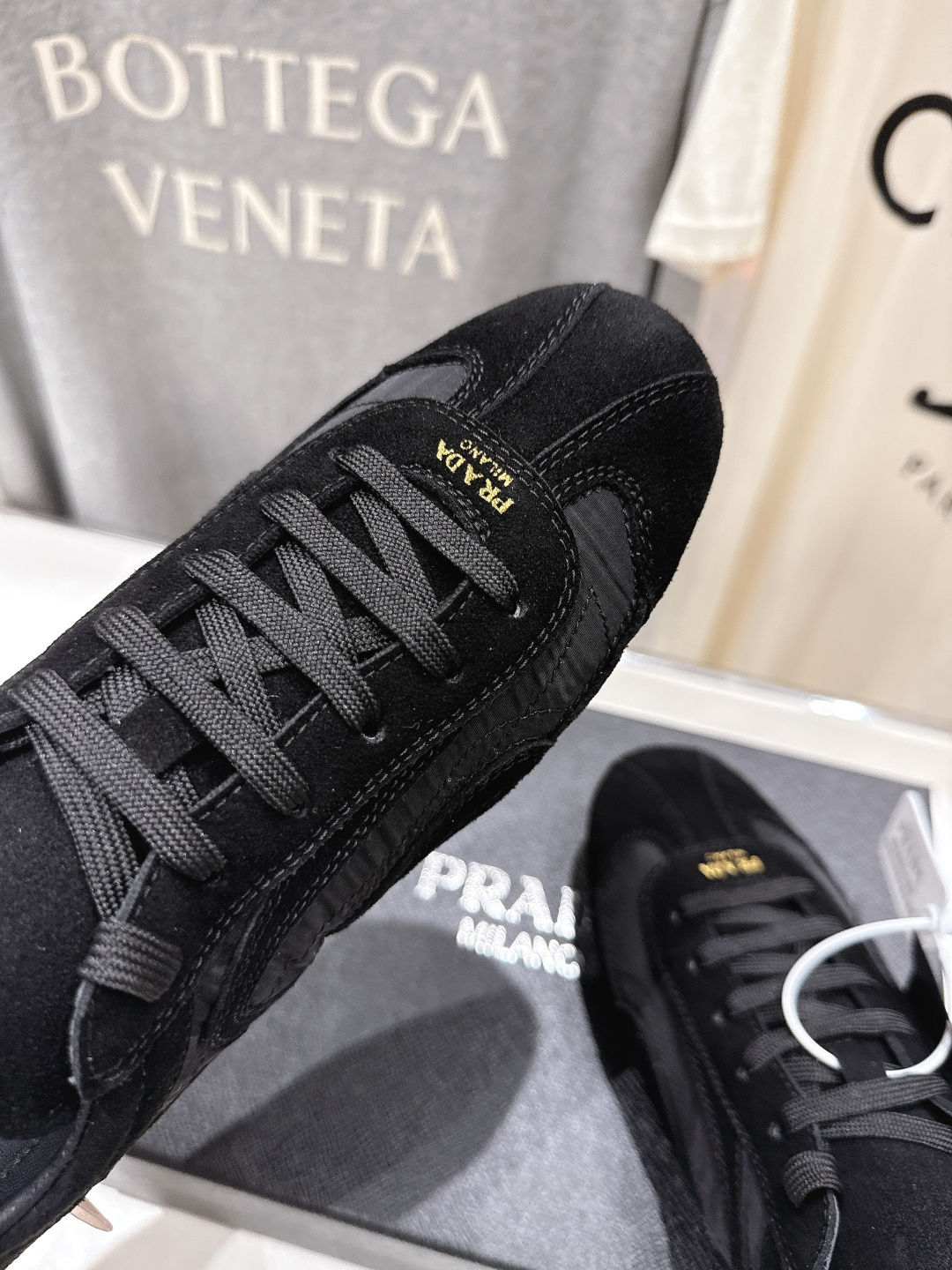 高版本出厂 Prada/普拉达P家26ssF029～new新款系带休闲运动鞋，上脚非常舒服软胶底素有踩云