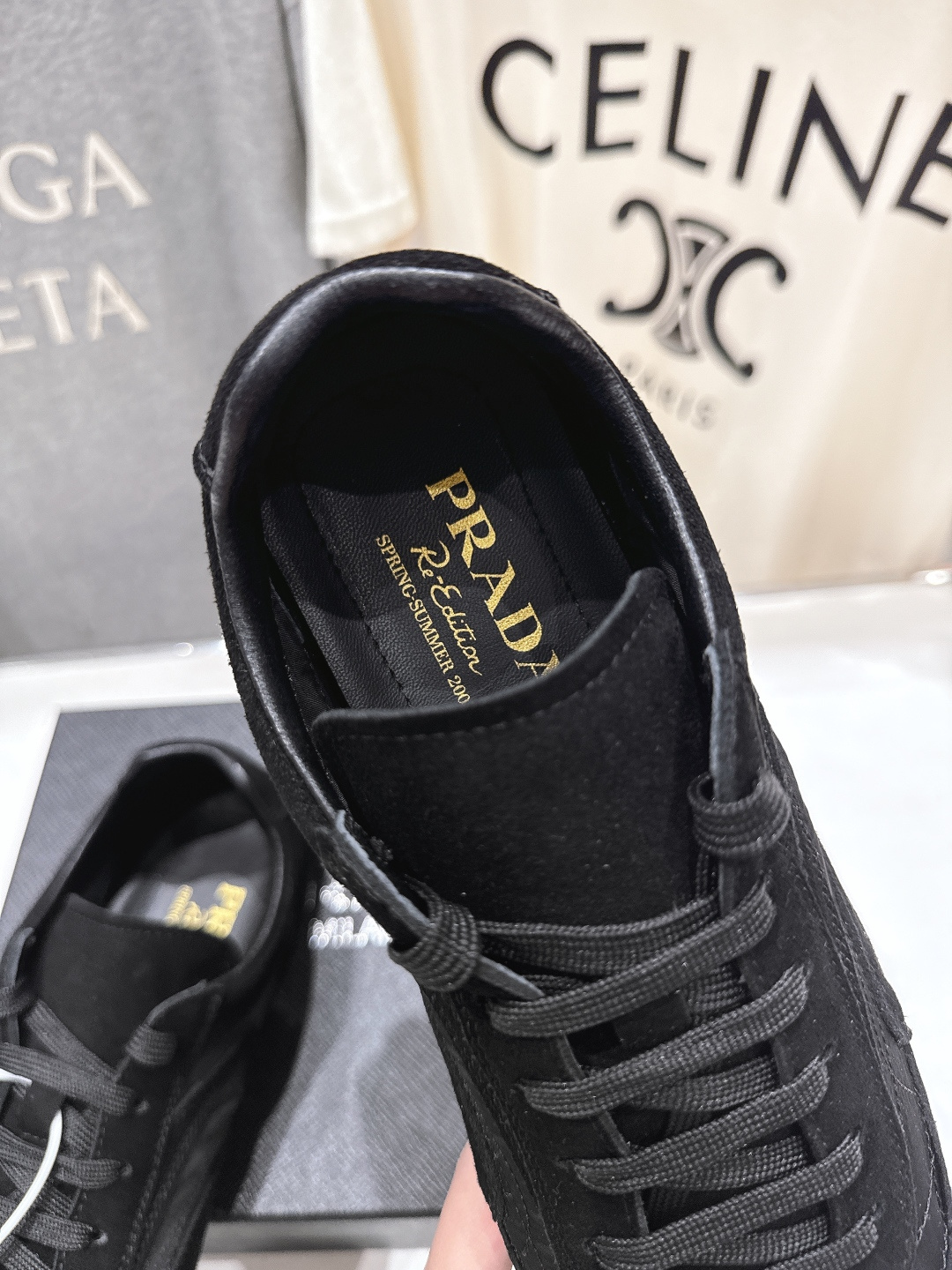 高版本出厂 Prada/普拉达P家26ssF029～new新款系带休闲运动鞋，上脚非常舒服软胶底素有踩云