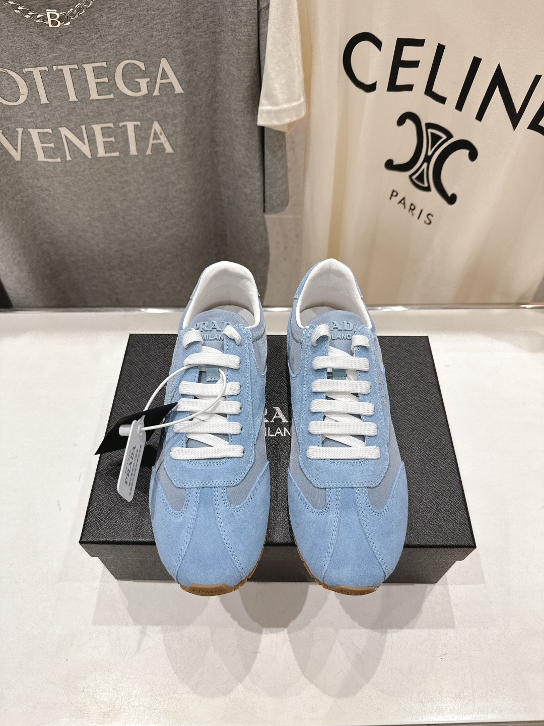 高版本出厂 Prada/普拉达P家26ssF029～new新款系带休闲运动鞋，上脚非常舒服软胶底素有踩云