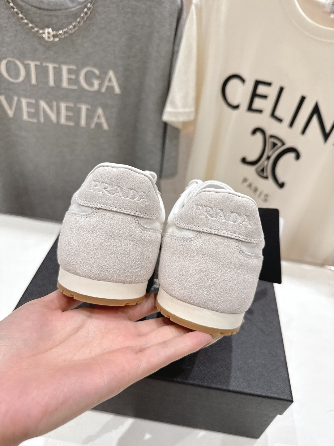 高版本出厂 Prada/普拉达P家26ssF029～new新款系带休闲运动鞋，上脚非常舒服软胶底素有踩云