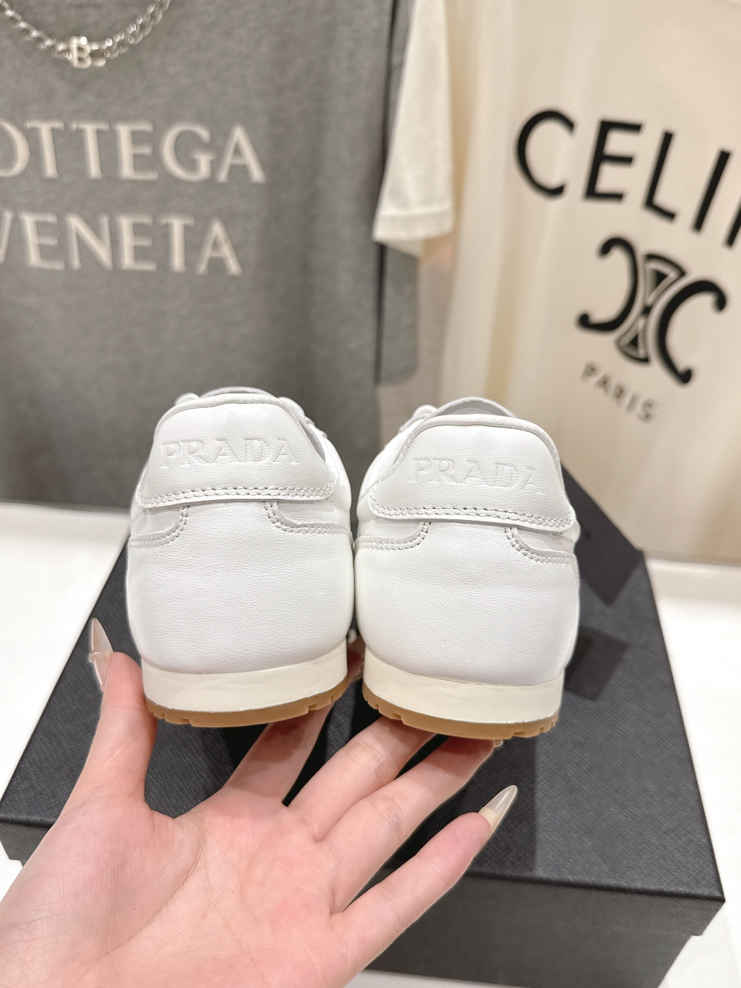 高版本出厂 皮面 Prada/普拉达P家26ssF029～new新款系带休闲运动鞋，上脚非常舒服软胶底素