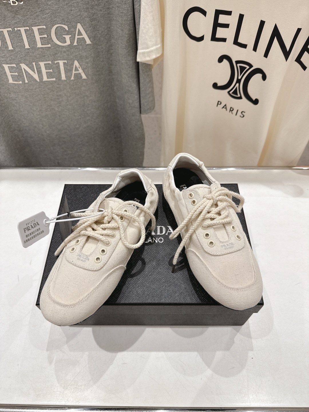 高版本出厂 Prada*普拉达P家26ssF029～new新款系带休闲鞋德训鞋，低调奢华懒人鞋，富人的不