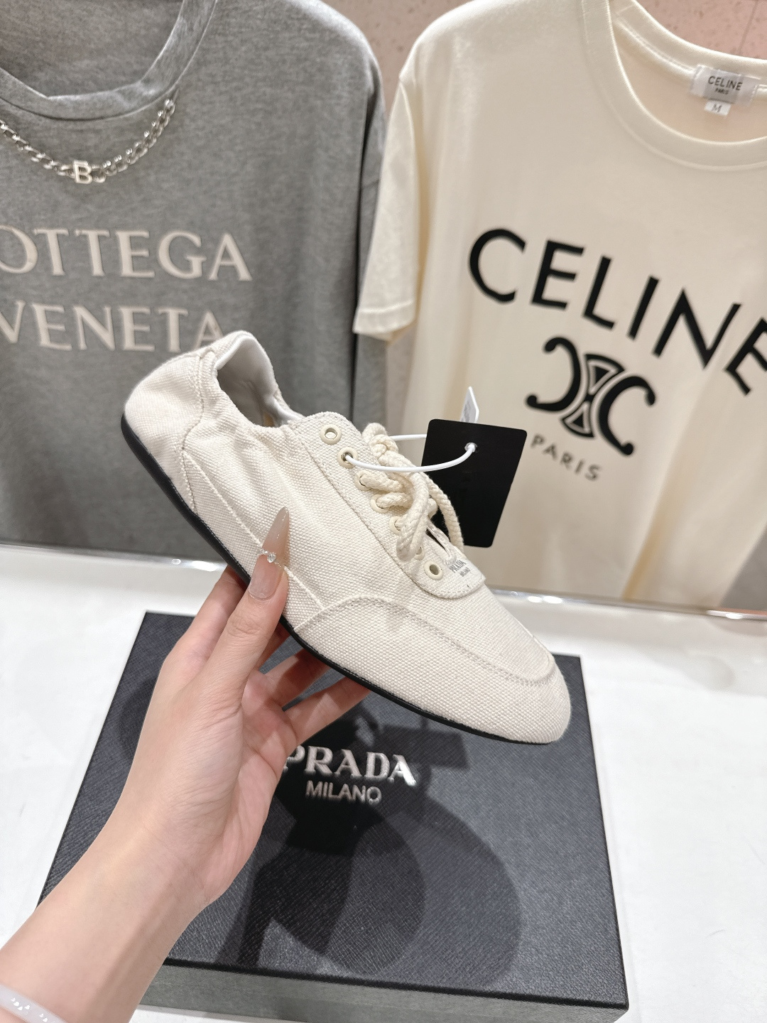 高版本出厂 Prada*普拉达P家26ssF029～new新款系带休闲鞋德训鞋，低调奢华懒人鞋，富人的不