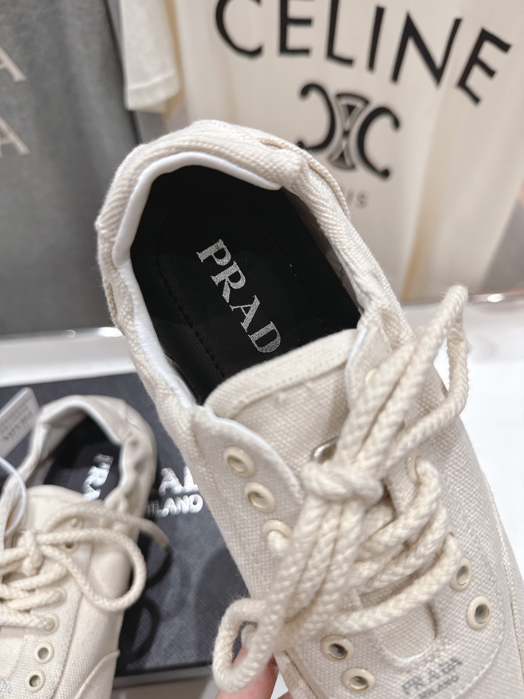 高版本出厂 Prada*普拉达P家26ssF029～new新款系带休闲鞋德训鞋，低调奢华懒人鞋，富人的不