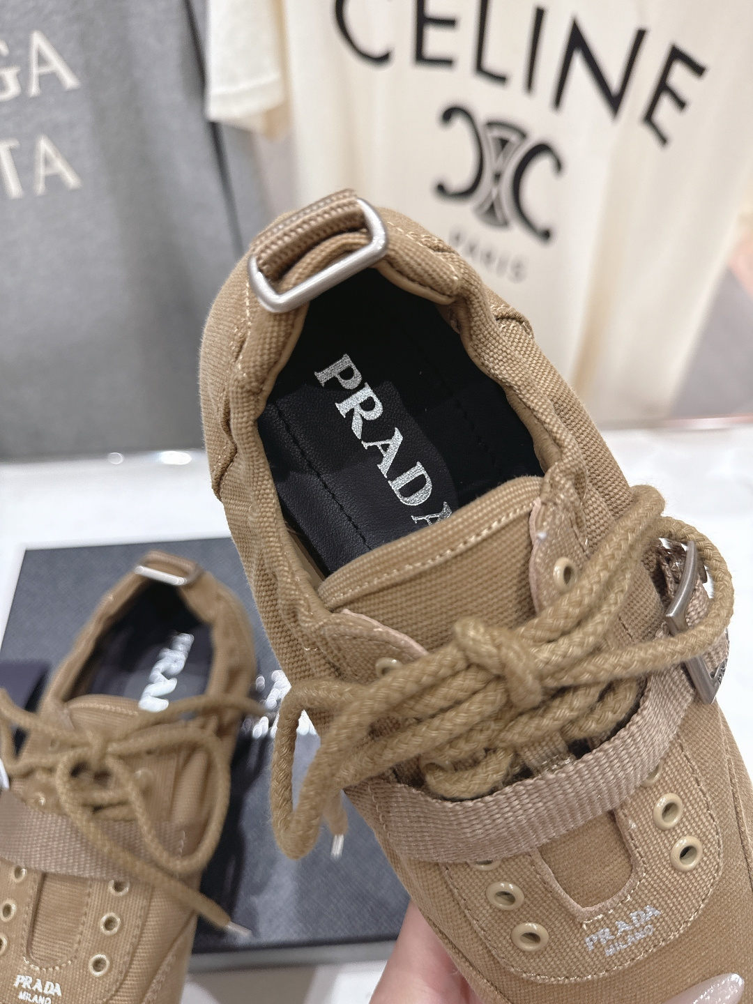 高版本出厂 Prada*普拉达P家26ssF029～new新款系带休闲鞋德训鞋，低调奢华懒人鞋，富人的不