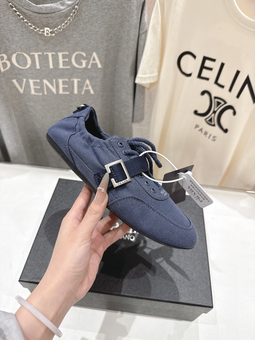 高版本出厂 Prada*普拉达P家26ssF029～new新款系带休闲鞋德训鞋，低调奢华懒人鞋，富人的不